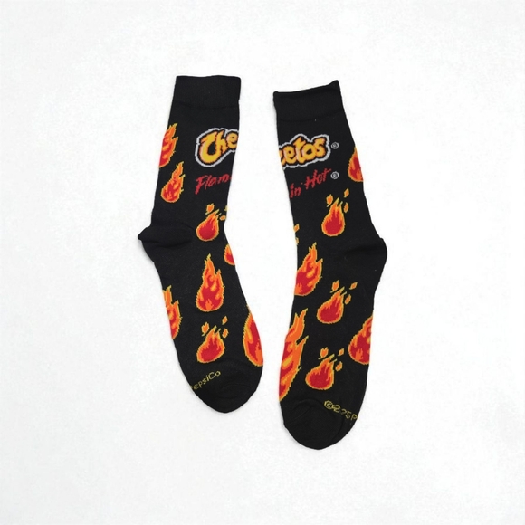 🔥Cheetos Flamin' Hot Black Socks🔥 - Picture 1 of 2